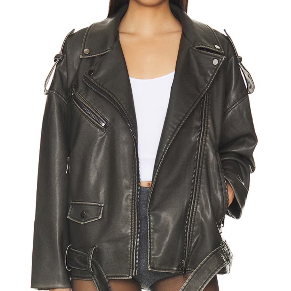 LIONESS ACE MOTO LEATHER JACKET